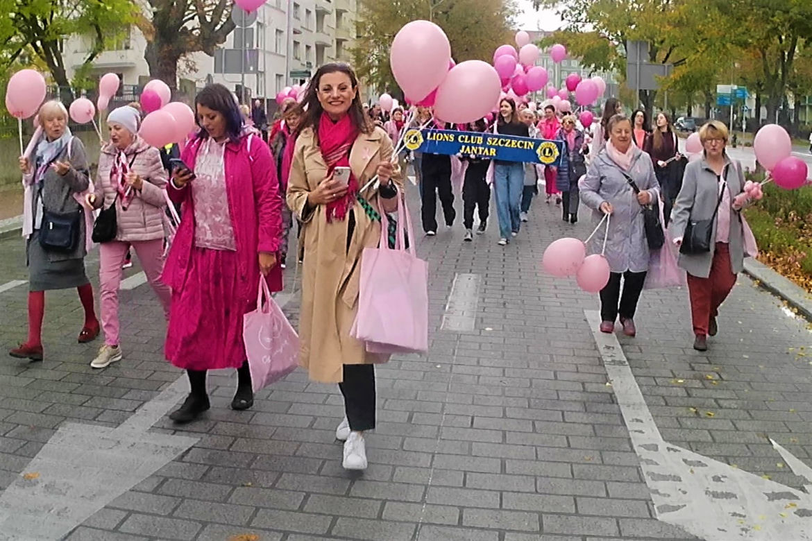 Marsz Różowej Wstążki w Szczecinie