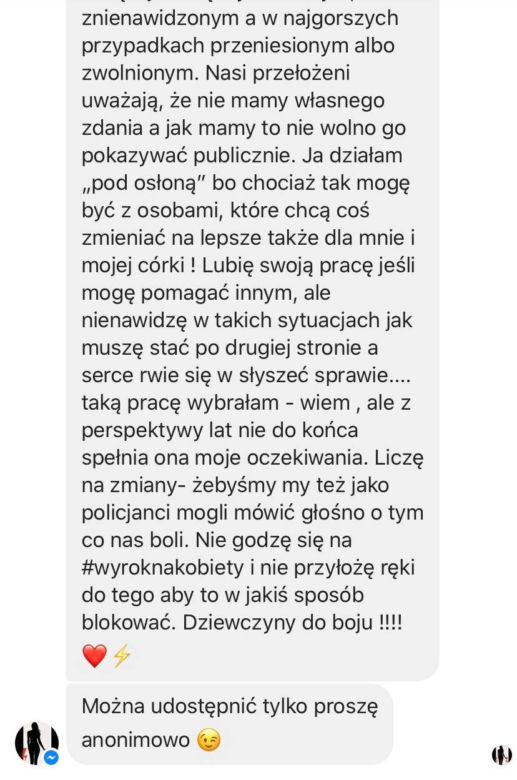  Anita Sokołowska wspiera Strajk Kobiet. Namawia policję do buntu