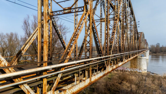 Stary most nad Wisłą w Górze Kalwarii