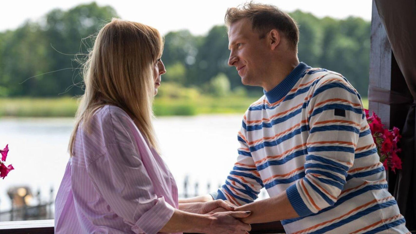 Barwy szczęścia, odc. 3125: Łukasz (Michał Rolnicki), Agnieszka (Katarzyna Tlałka)