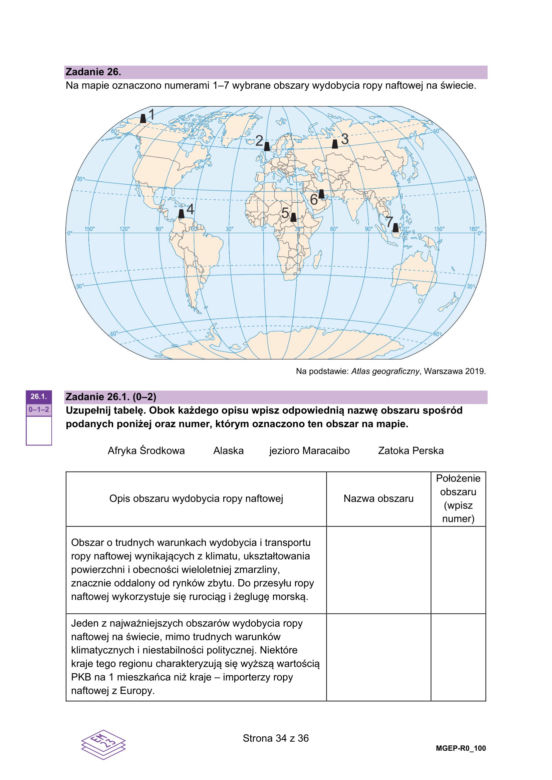 Tak wyglądał arkusz CKE matury z geografii na poziomie rozszerzonym (Formuła 2023)