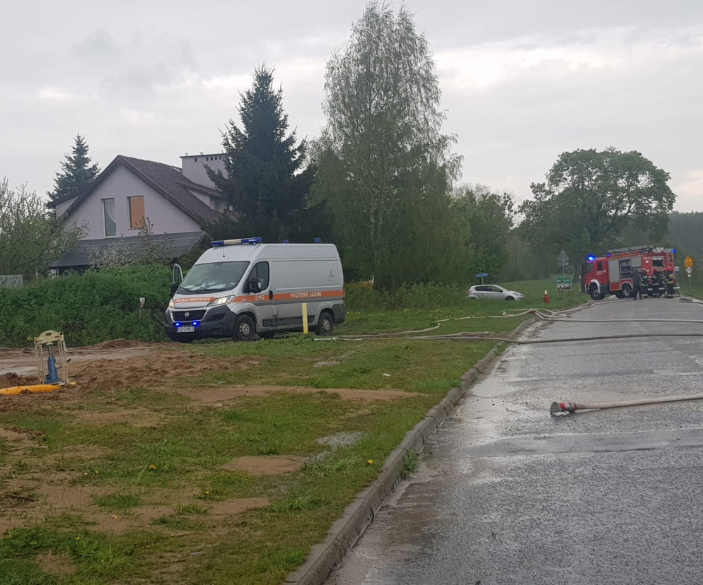 Biskupiec. Zagrożenie wybuchu gazu. Mieszkańcy kilku budynków ewakuowani!