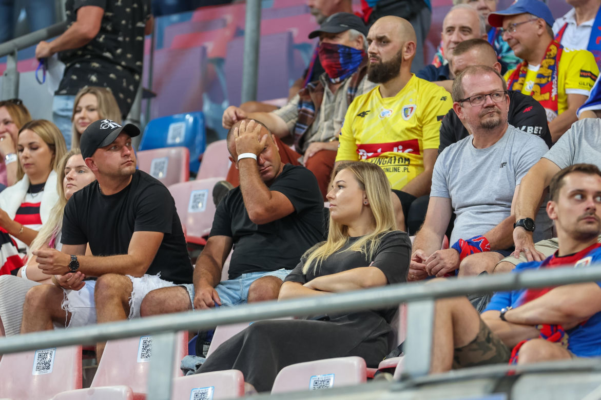 Kibice na meczu Piast Gliwice - Ruch Chorzów
