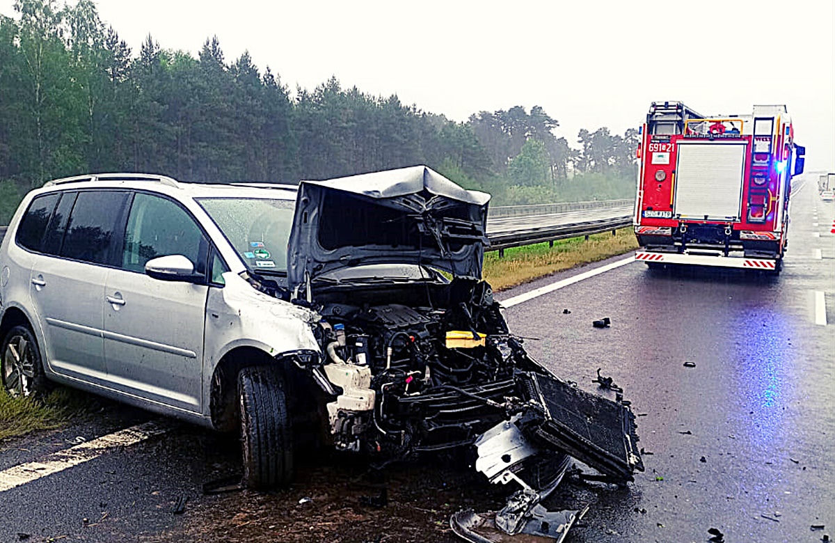 Groźny wypadek na autostradzie A1