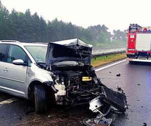 Groźny wypadek na autostradzie A1