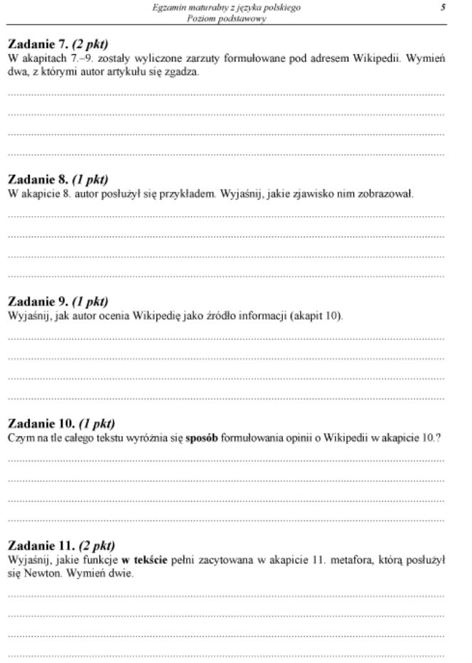 MATURA 2012 POLSKI, poziom PODSTAWOWY 4.05.2012: PYTANIA, TEMATY, ARKUSZE, ODPOWIEDZI