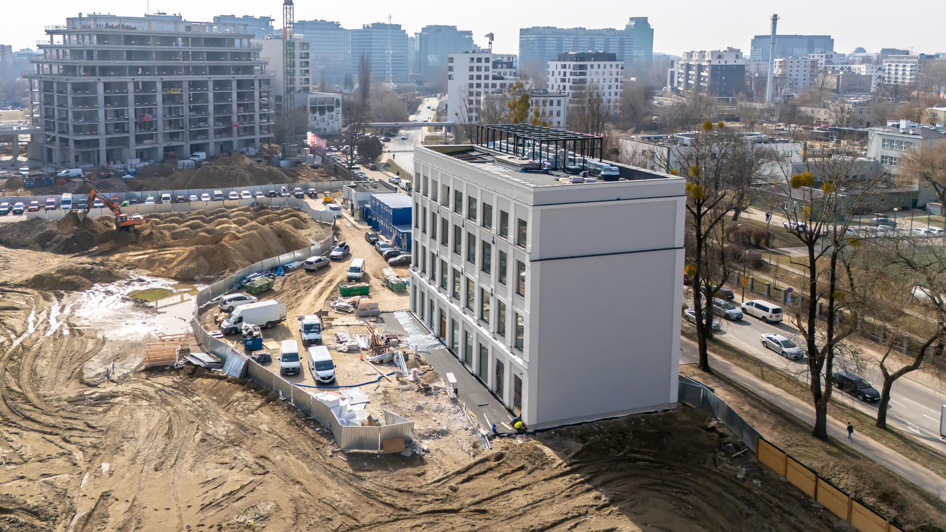 NOHO ONE w Warszawie w budowie