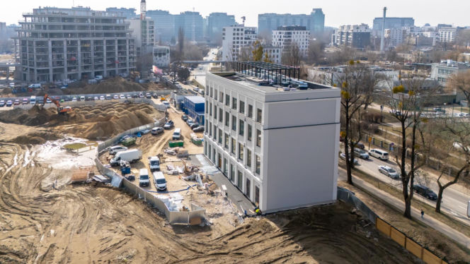 NOHO ONE w Warszawie w budowie