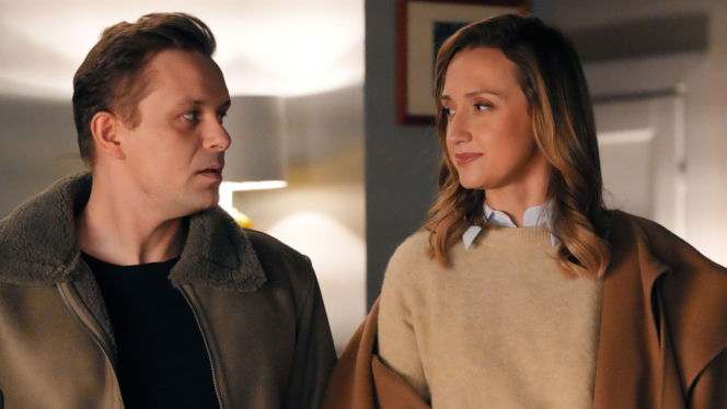 Barwy szczęścia odc. 3369. Asia (Anna Gzyra), Hubert (Marek Molak)