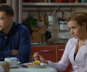 M jak miłość odc. 998. Małgosia (Joanna Koroniewska), Tomek (Andrzej Młynarczyk)