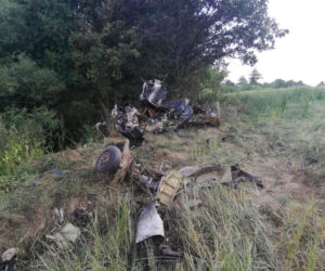 Tragedia po Antidotum. W Czechach rozbił się samolot T-28 Trojan, pilot nie żyje