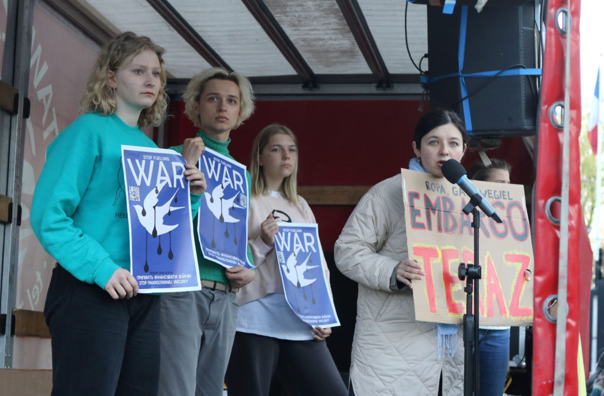  "Stop finansowaniu wojen". Manifestacja w Warszawie
