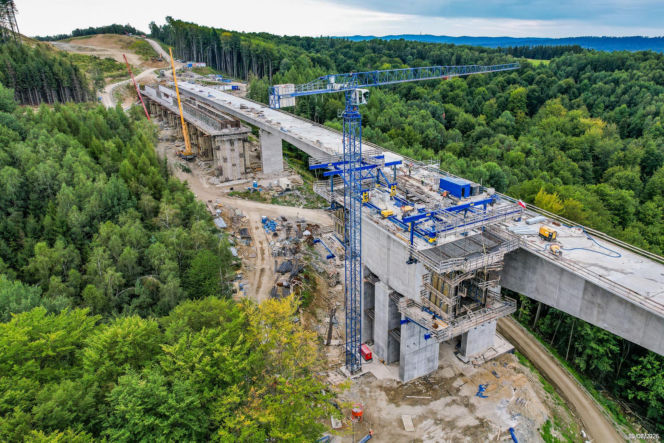 Budowa drogi S19. Najwyższa estakada w Polsce