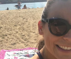 M jak miłość po wakacjach 2018. Anna Mucha (Magda) na planie
