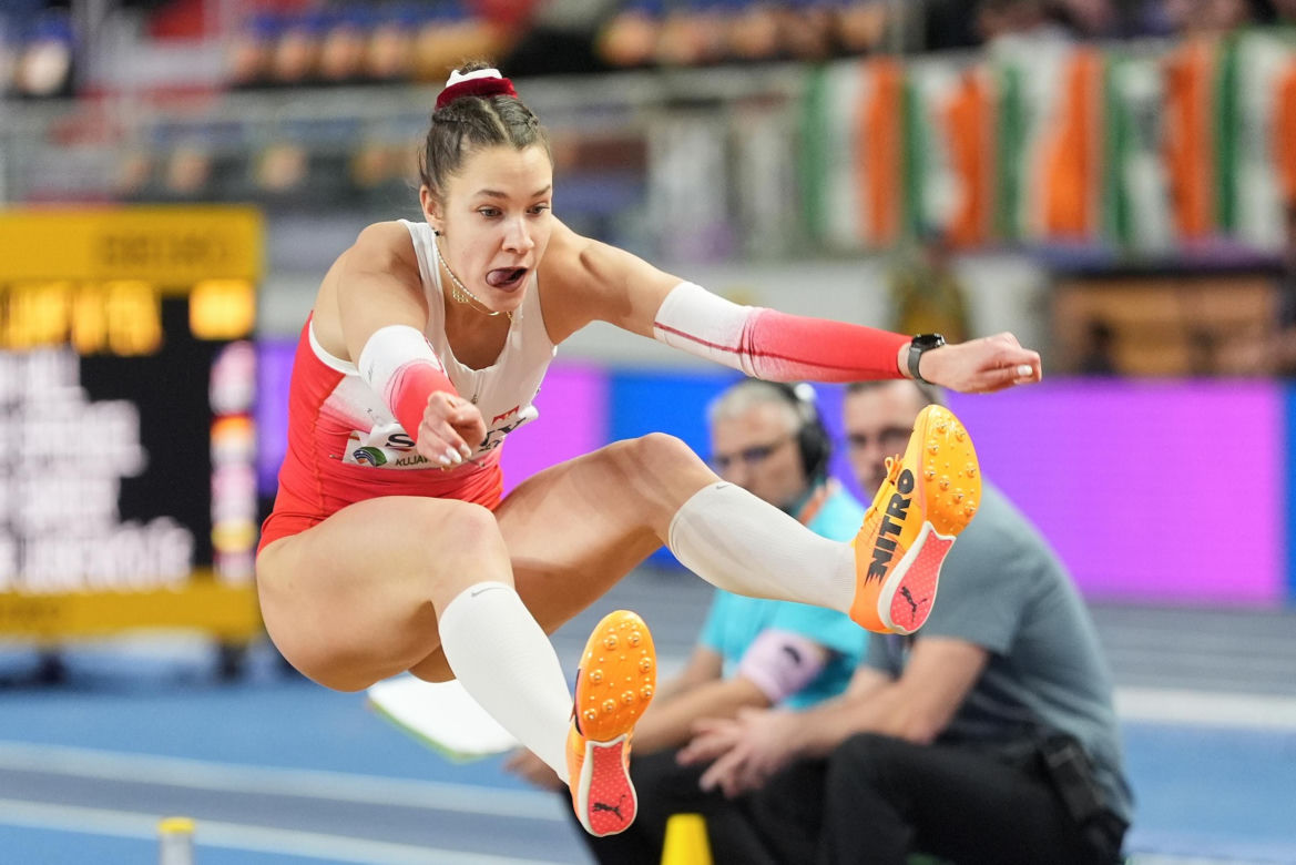 Anna Matuszewicz podczas Halowych Mistrzostw Świata w Lekkoatletyce Kujawy Pomorze 26 w Toruniu