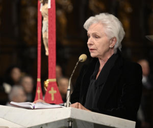 Msza za ofiary Smoleńska w Archikatedrze. Obecni Nawrocki i Kaczyńska