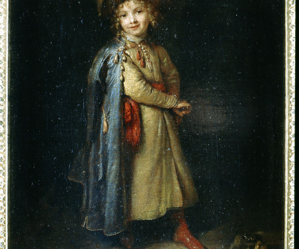 Caspar Netscher - Portret Chlopca w stroju polskim 1668-72