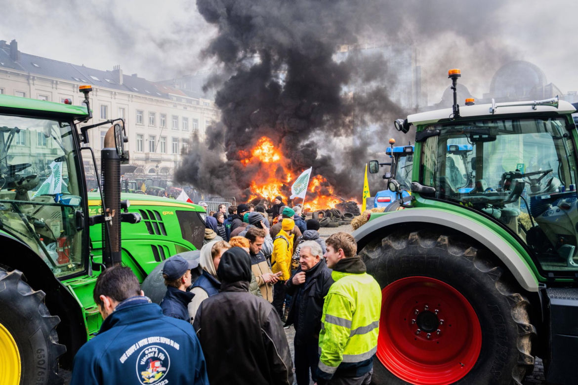 Protesty rolników w Europie