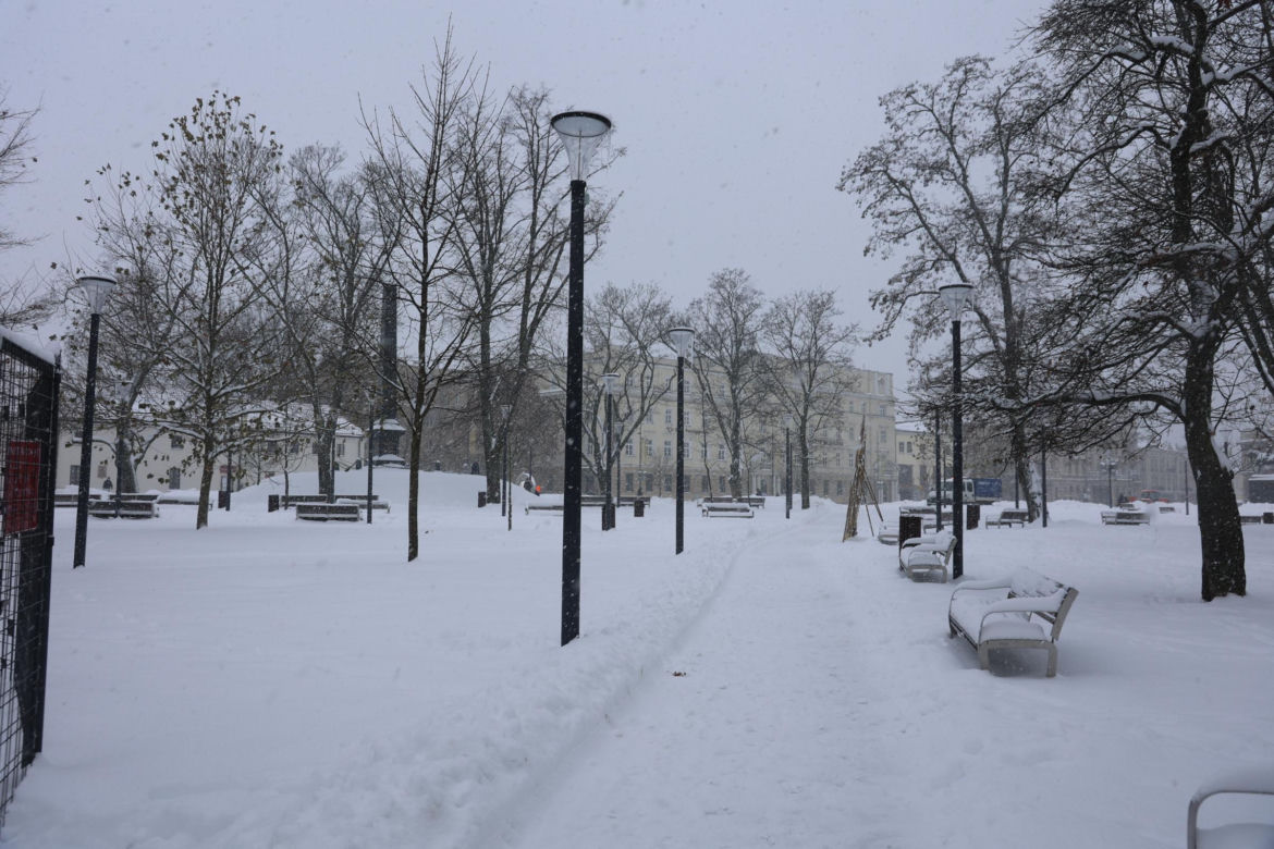 Śnieżyca w Lublinie