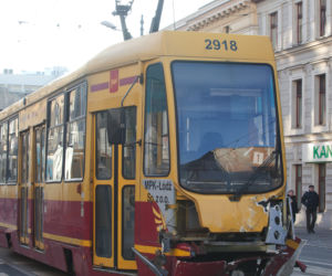 Wypadek tramwaju w Łodzi