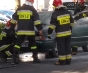 Pożar samochodu w Gorzowie
