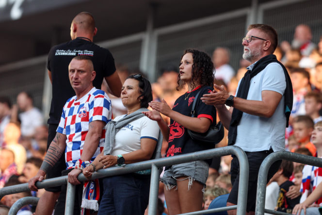 Górnik Zabrze - Ferencvaros: Zdjęcia kibiców z meczu 3. rundy eliminacji Ligi Europy