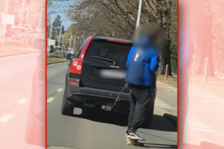 Jechał na deskorolce za Volvo. Za skrajnie głupi wybryk spotkała go kara