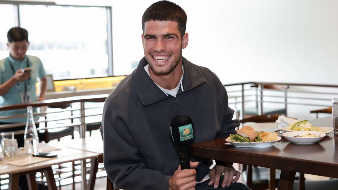 Iga Świątek i Carlos Alcaraz na lunchu w Indian Wells