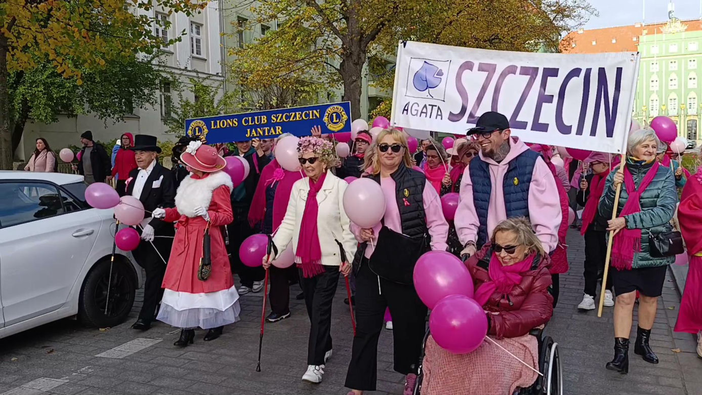 Marsz Różowej Wstążki w Szczecinie