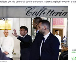 Prezydent był na nocnym spacerze. Nagle zobaczył, że ktoś osuwa się na ziemię