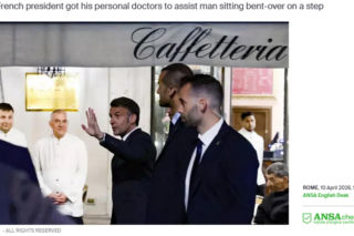 Prezydent był na nocnym spacerze. Nagle zobaczył, że ktoś osuwa się na ziemię