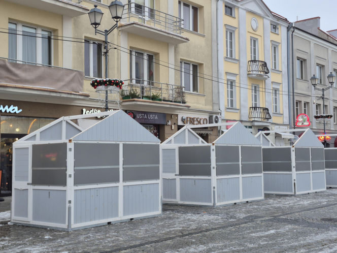 Ozdoby świąteczne oraz jarmark w Białymstoku