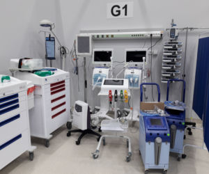 Szpital tymczasowy w CWK - aparatura