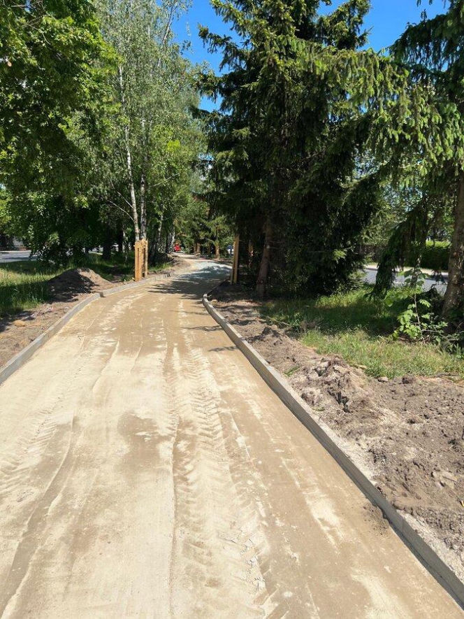 Budowa ścieżki rowerowej na Gronowie