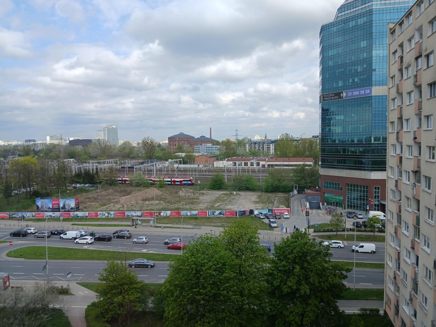 Przyszła lokalizacja inwestycji mieszkaniowej Aleje 138 w Warszawie