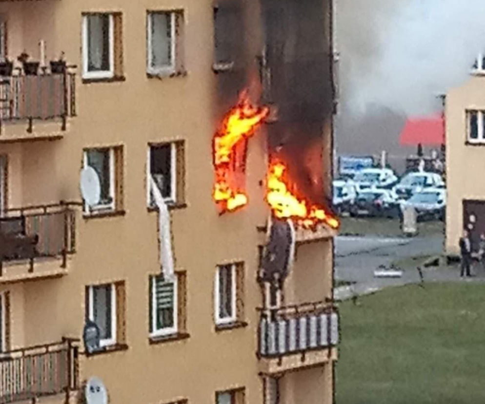 Wybuch gazu w bloku w Zabrzu. Mężczyzna wyleciał przez okno
