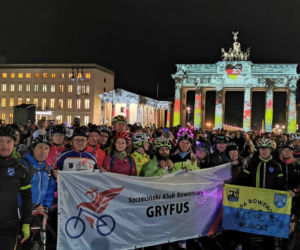 Szczecińscy rowerzyści na Festiwalu Światła w Berlinie