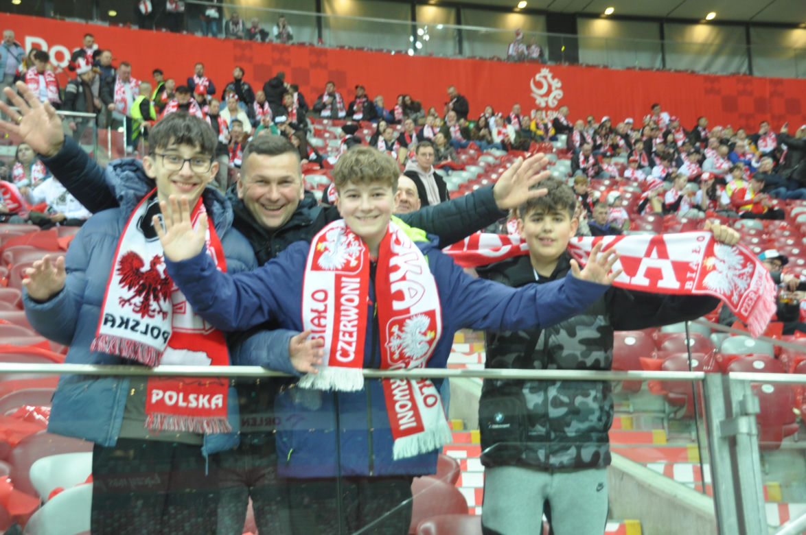 Polska - Litwa na PGE Narodowym. Zdjęcia kibiców