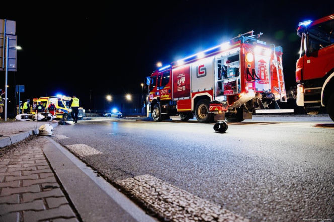 Wypadek motocyklisty w Rudzie Śląskiej