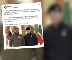 Media: Poważny wypadek syna Ramzana Kadyrowa. Przebywa w ciężkim stanie w szpitalu