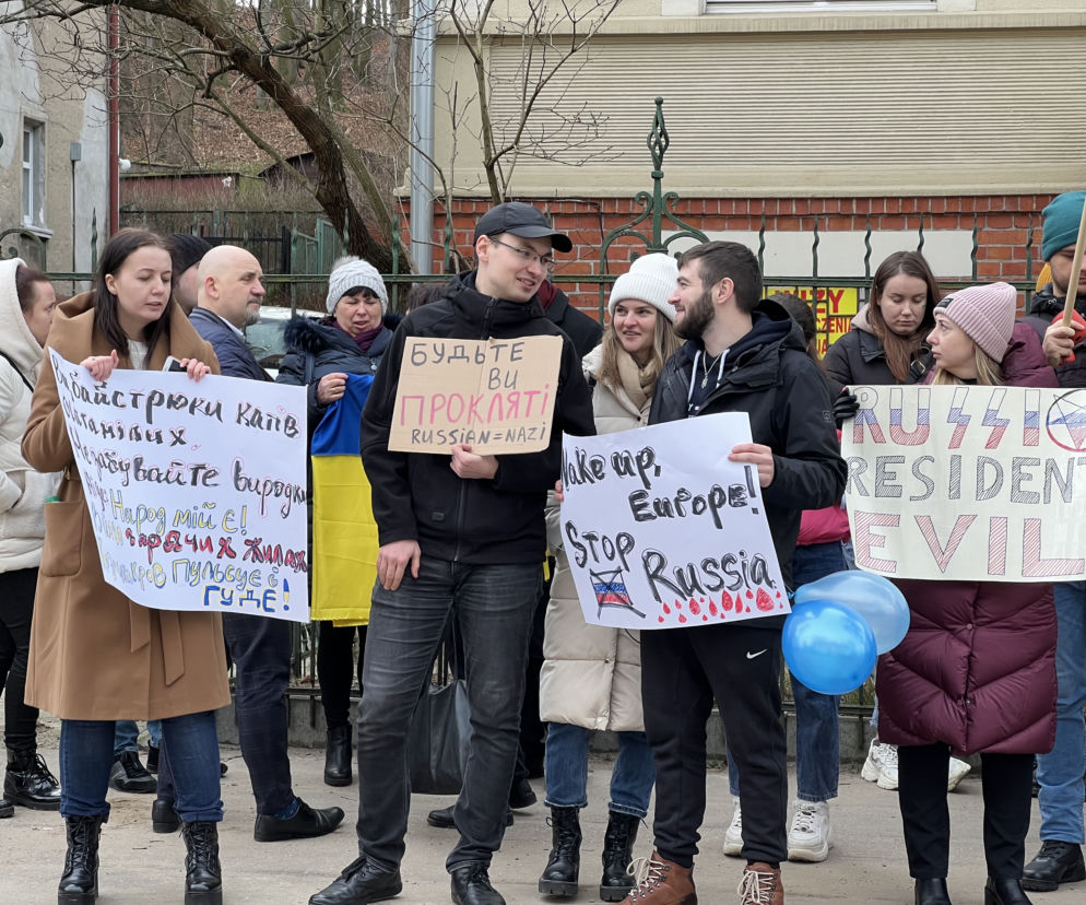 Protest pod Konsulatem Rosyjskim