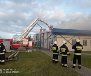 Pożar w zakładach drobiarskich w Iławie. Podsumowanie działań