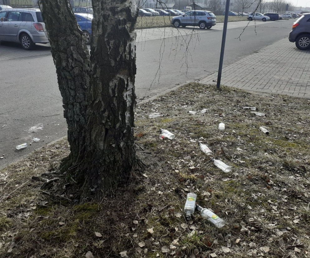 Śmieci w Łodzi walają się po skwerach i trawnikach. Mieszkańcy: Tak brudno nigdy nie było! 