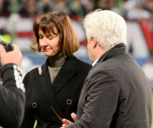 Legia - Zagłębie: Żona, brat i dzieci Jacka Magiery dziękują kibicom