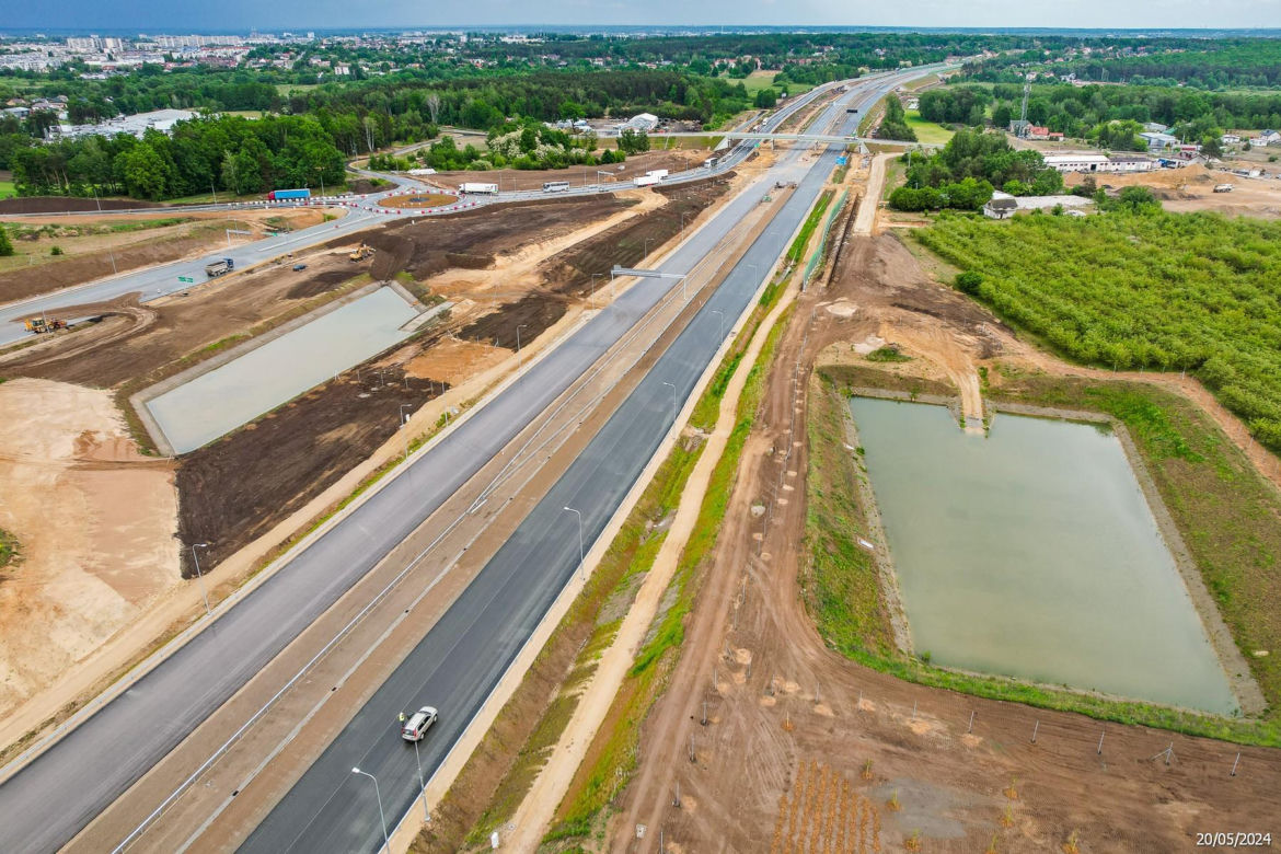 Tak wygląda plac budowy autostrady A2 od węzła Siedlce Zachód do węzła Siedlce Południe 