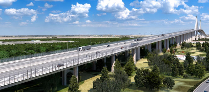 Most na SE-40 w Sewilli - wizualizacja