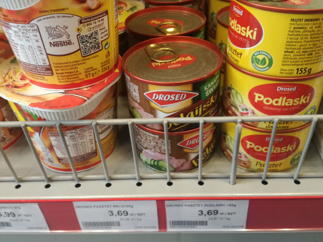 Ceny produktów