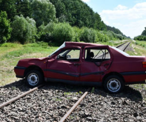 Symulacja na przejeździe kolejowym