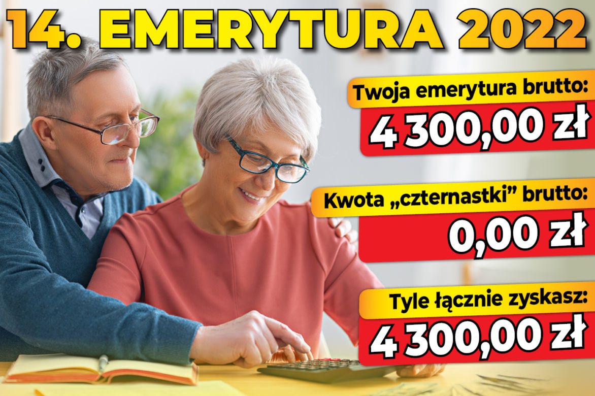 14. emerytura 2022. Tyle dostaniesz
