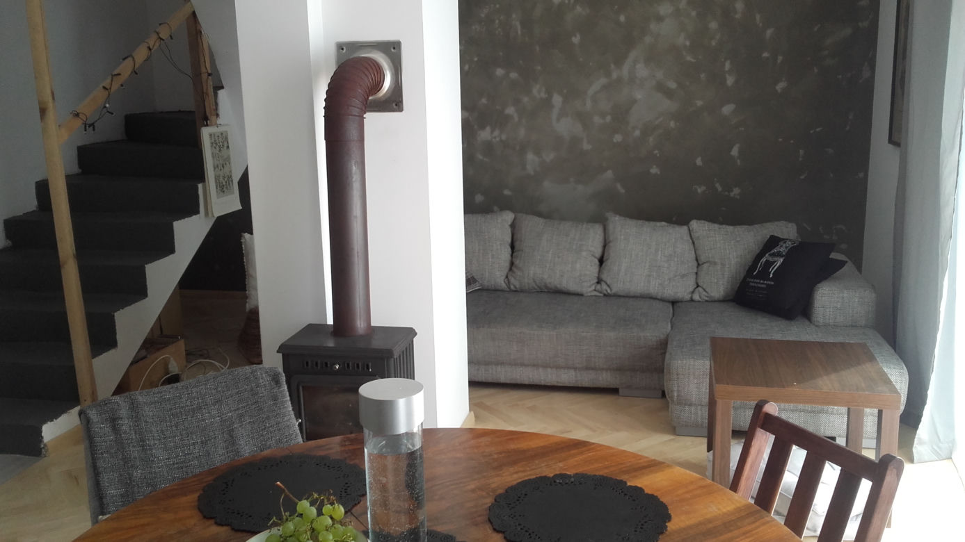 Metamorfoza ściany w salonie BETON na ścianie!